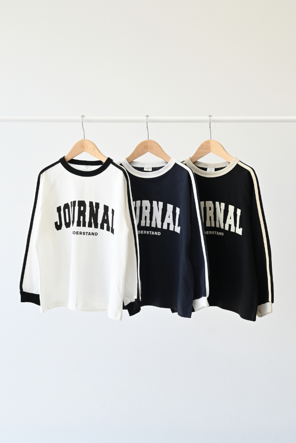 JOURNALラインロングTシャツ
