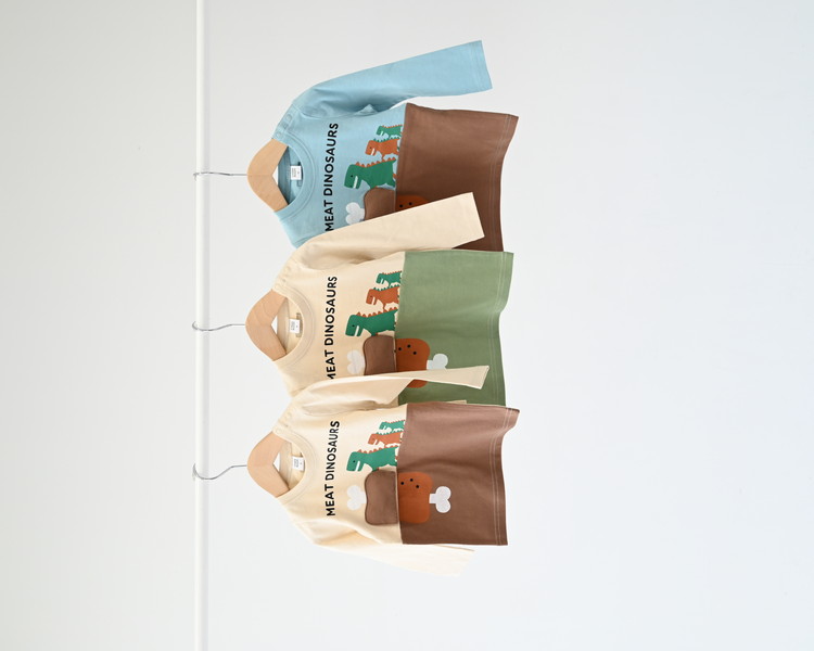 恐竜お肉 ロングTシャツ