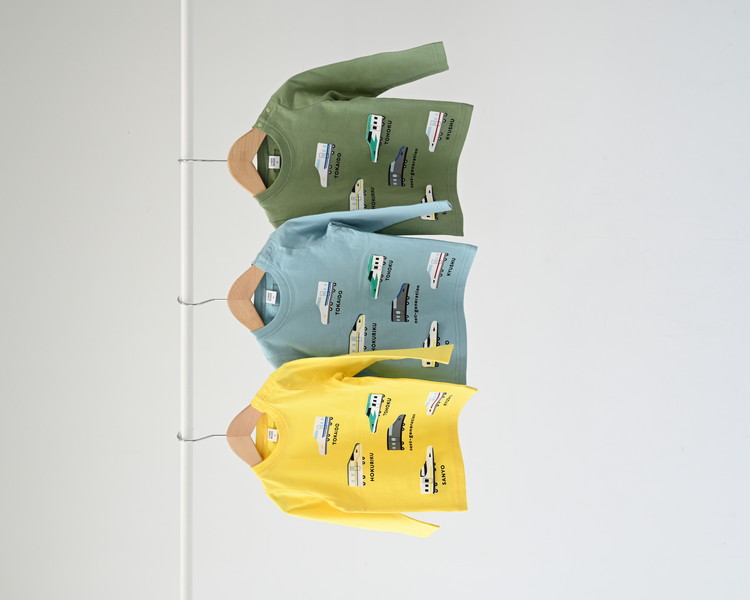 新幹線いろいろ ロングTシャツ