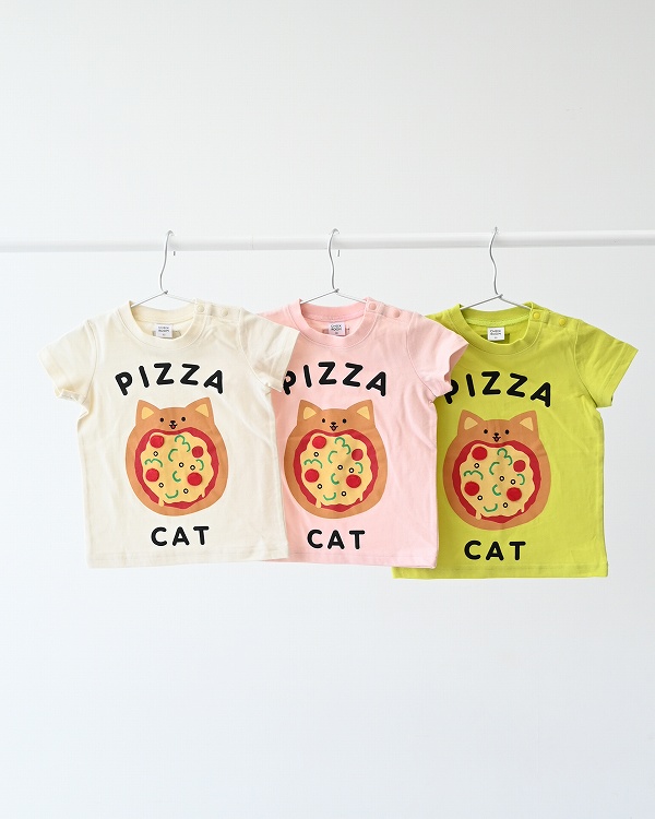 ねこのピザ Tシャツ