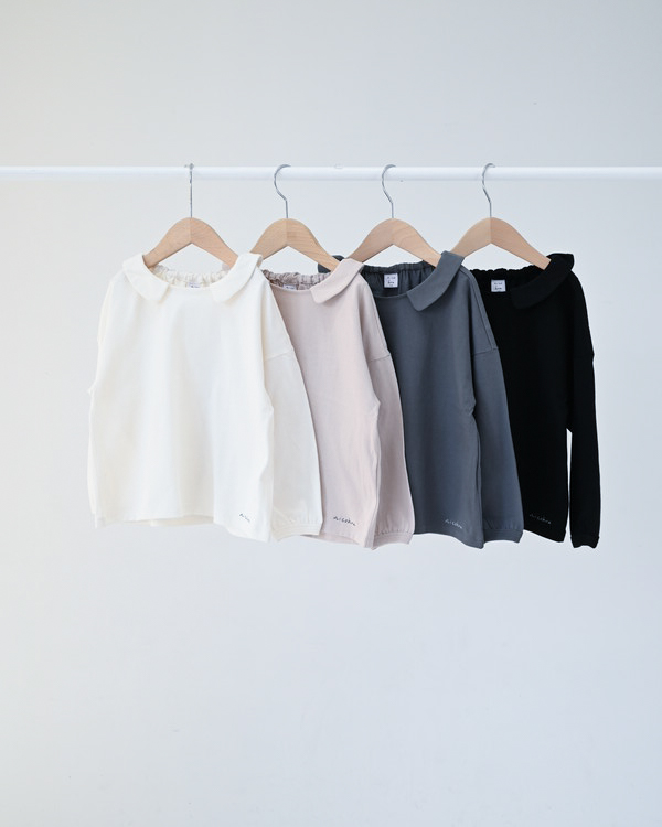 襟つき ロングTシャツ