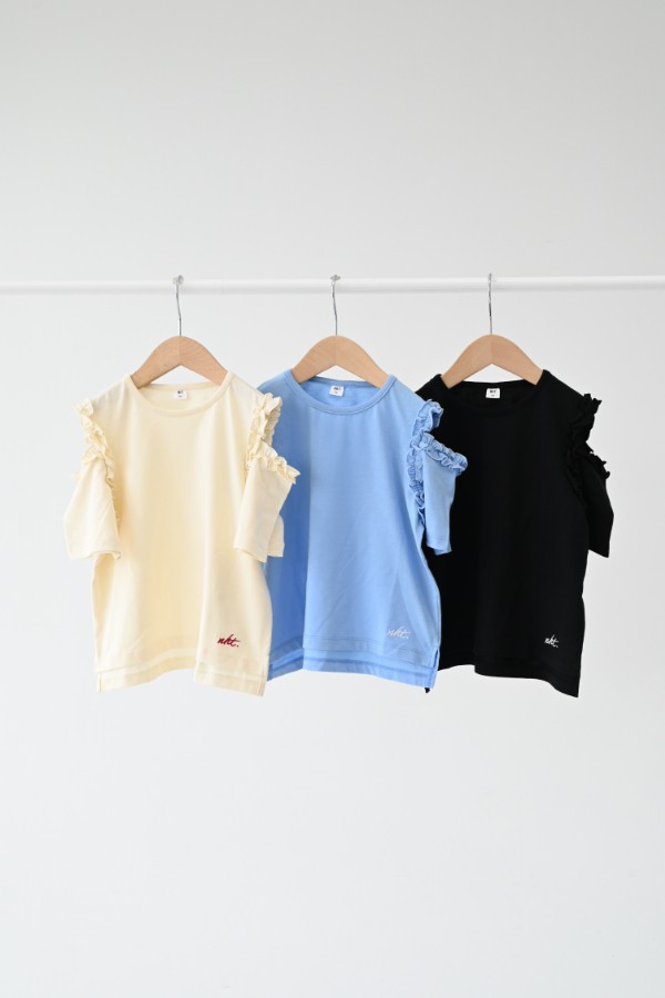 フリルオフショルダーTシャツ