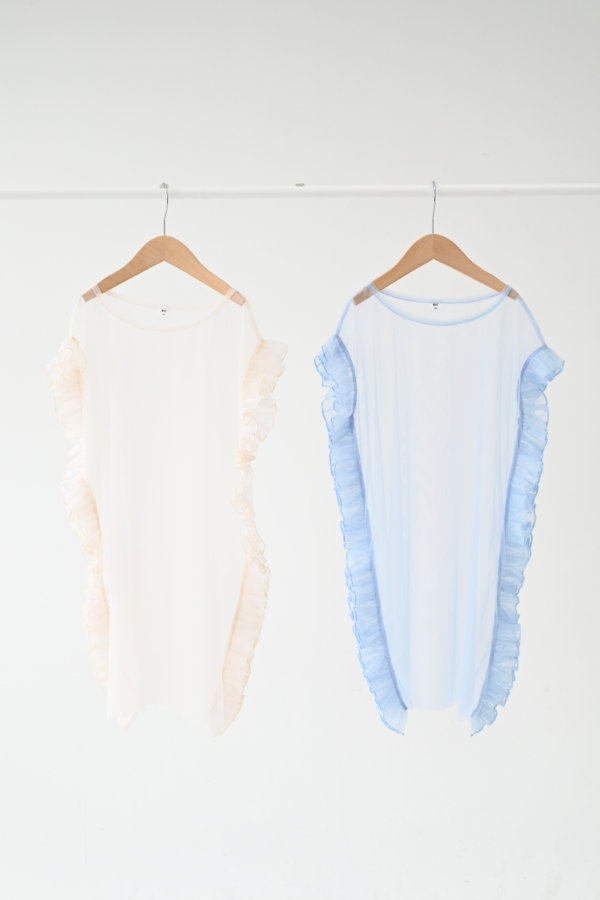 フリルチュールワンピース